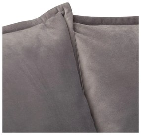 Canapea gri cu tapițerie din catifea 138 cm Juli – Ropez