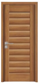 Usa Interior din MDF Novo Doors ND01 LUX PREMIUM, Cadru din Lemn Masiv, KIT COMPLET, Toc Reglabil de 10 CM INCLUS, Plinta pe Ambele Parti (Culoare: