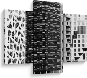 Tablou cu arhitectura alb neagră (90x60 cm)