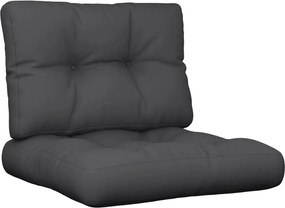 vidaXL Perne de paleți, 2 buc., negru, material textil