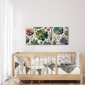Tablou - Plante suculente (120x50 cm)