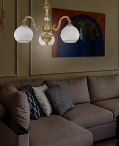 Candelabru din alama cu 3 brate design italian 9300