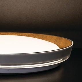 Plafonieră LED Kanlux 37317 NIFU LED/17,8W/230V d. 43 cm alb/maro