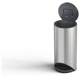 Coș de gunoi argintiu lucios cu pedală din oțel inoxidabil 30 l Arc – Joseph Joseph