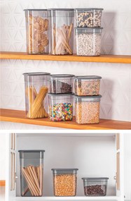 Set cutii de depozitare (18 piese), Hermia, Culoare: Antracit