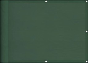 vidaXL Paravan de balcon verde închis 75x1000 cm 100% poliester oxford