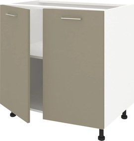 Corp Baza Lecce, 2 Usi, Taupe/Alb, 80 x 50 x 80 cm