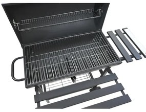 Grătar pe cărbune, negru