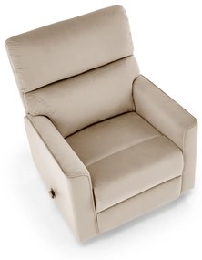 Fotoliu recliner Karim stofa bej H103 cm