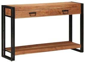 vidaXL Masă consolă, 120x33x75 cm, lemn masiv acacia