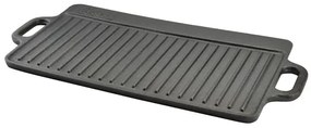 Placa grill BBQ cu două suprafețe 51x24cm, fonta Perfect Home 12014