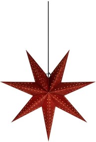Decorațiune luminoasă roșie ø 45 cm cu model de Crăciun Embla – Markslöjd