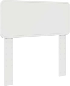 vidaXL Tăblie cap Alb Lucios 80 cm Lemn compozit