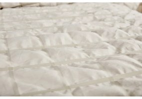 Lenjerie de pat bej din țesătură crep pentru pat de o persoană 140x200 cm Naomi – My House