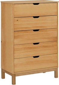 Comodă în culoare naturală înaltă din lemn de pin 113x39 cm Post – Støraa