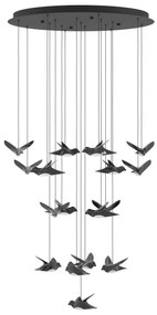 Lustră LED dimabilă pe cablu Eglo 390352 PARATEBUENO 17xLED/3W/230V negru