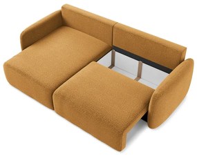 Colțar portocaliu extensibil/cu spațiu de depozitare (cu colț pe partea stângă) Kalena – Makamii