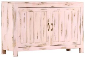 vidaXL Servantă, roz deschis, 110 x 35 x 70 cm, lemn masiv de mango
