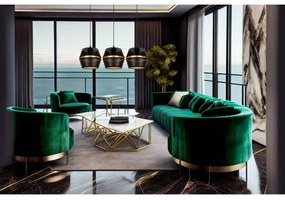 Lustră pe cablu PARIS 3xE27/60W/230V neagră/aurie