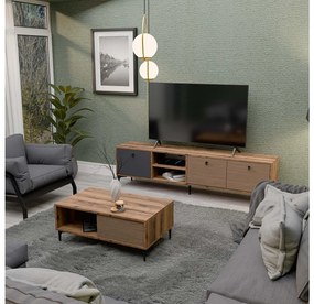 Set mobilier living Settle 1 (nuc + antracit). 1108070