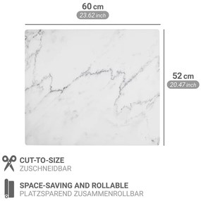 Protecție de aragaz din PVC 60x52 cm Marble – Wenko