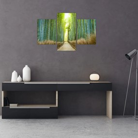 Tablou - Strada cu bambuși (90x60 cm)