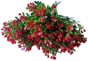 Flori artificiale cu bobite rosii Amy 20cm