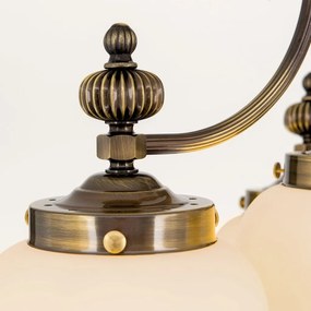 Lustra aplicata eleganta stil clasic Nostalgie 4L patina/ champagne