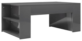 802119 vidaXL Măsuță de cafea, gri extralucios, 100 x 60 x 42 cm, PAL