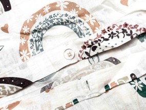 Lenjerie de pat din crep pentru patut Renforce RAINUBI alb. Dimensiune lenjerie de pat: 45 x 65 cm | 90 x 140 cm