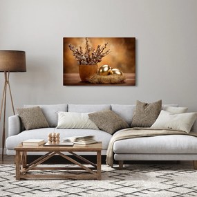 Tablou cu ou și pisicuțe (90x60 cm)