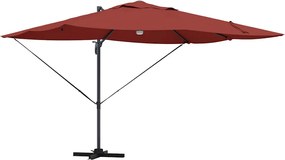 vidaXL Umbrelă de soare Terracota 351 x 250 x 253 cm