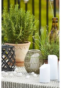 Felinar cu LED Star Trading Calabria, înălțime 20 cm, negru