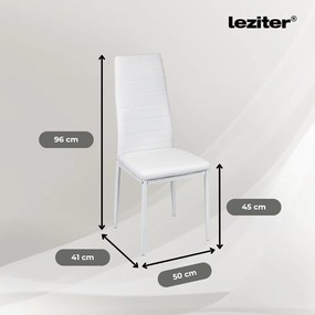 Set de sufragerie Cruz 4+1 alb