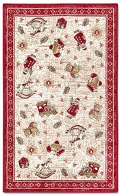 Covor roșu din amestec de bumbac 50x80 cm cu model de Crăciun Toy's Delight Red Christmas – Villeroy&amp;Boch