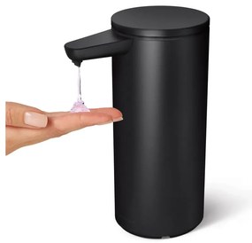 Dozator de săpun lichid negru mat automat din oțel 414 ml – simplehuman