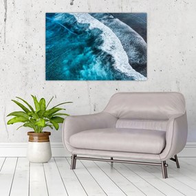 Tablou - Valuri pe mare (90x60 cm)