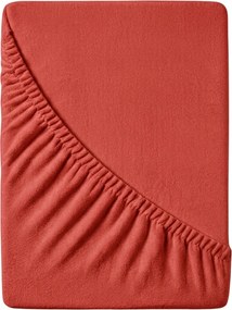 Cearsaf Frotir cu elastic EXCLUSIVE 90x200 cm rosu