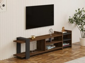 Masă TV/Dulap Zephir (Nuc + antracit). 1088868