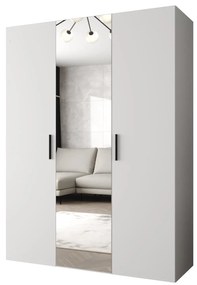 Dulap de haine 150 cm Borry 2 (alb + Negru). 1125813