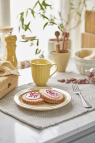 IB Laursen Cana din ceramica galbena cu striuri MYNTE LEMONADE