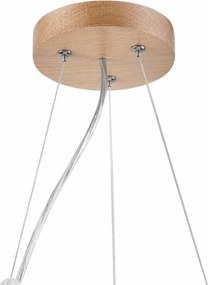 Brilagi - Lustru LED RGBW cu dimmer CARVALHO, 2xE27/15W/230V, Wi-Fi, stejar, Ø 37 cm