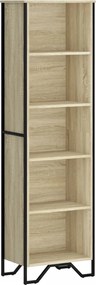 vidaXL Bibliotecă, stejar sonoma, 50x31x169 cm, lemn prelucrat