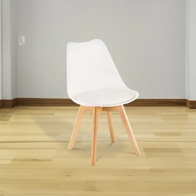 Scaun de masă Silla alb