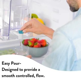 Dozator cu filtrare apa Aqua Optima Perfect Pour WD1003, 8,2 l, Filtrare in 5 etape, Fara BPA, Evolve+, Alb/Transparent