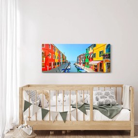 Tablou - Insula Burano, Veneția, Italia (120x50 cm)