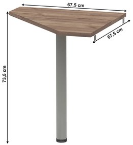 Set mobilier de birou complet ,prun inchis alb , dulapuri,  birou pe colt, rollbox, Bortis