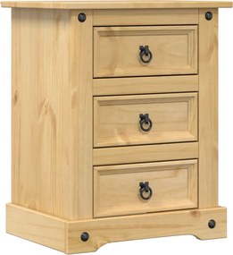 vidaXL Noptieră Corona, 53x39x66 cm, lemn masiv de pin