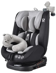 Scaun Auto cu Isofix NOVOKIDS™ Serengenti Deluxe, Rotire 360°, 0-36 kg, Tetiera reglabila pe inaltime, Omologare R-129 i-Size, Centura 5 puncte,