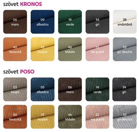 Set canapea universală, crem / negru, CASIDY U UNI